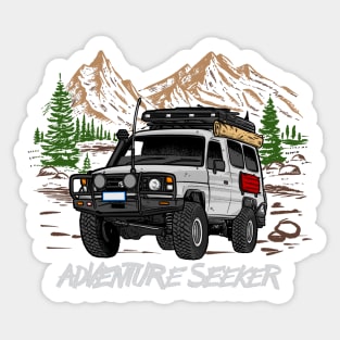 Land Cruiser Adventure Seeker - White Sticker